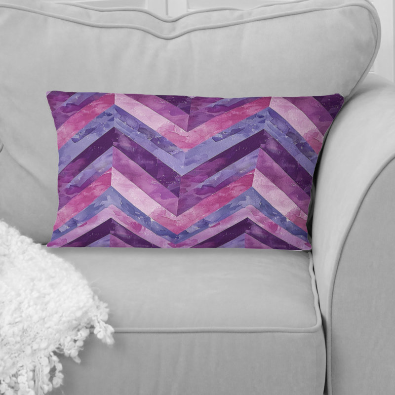 Coussin lombaire Glam Chevron