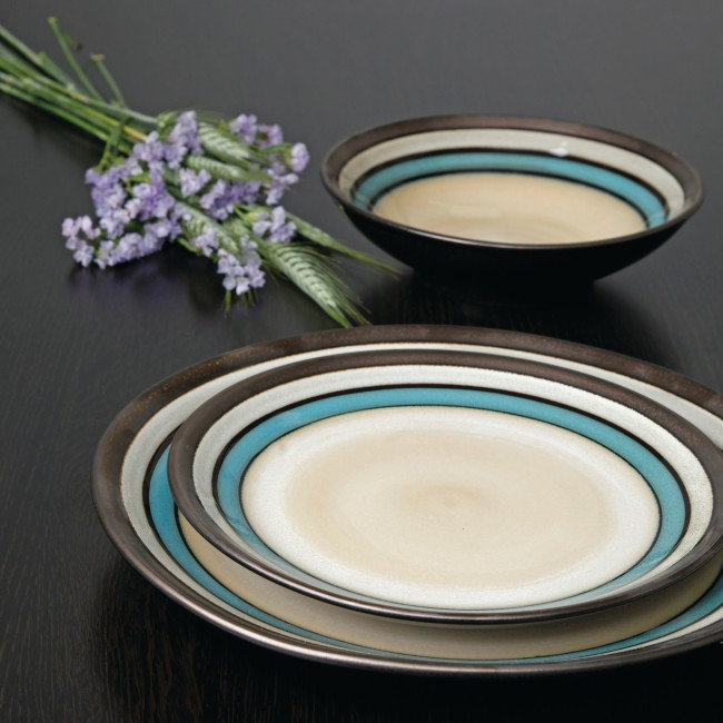 Ensemble 16 pièces de vaisselle lewisville Stadtfeld, Bleu sarcelle