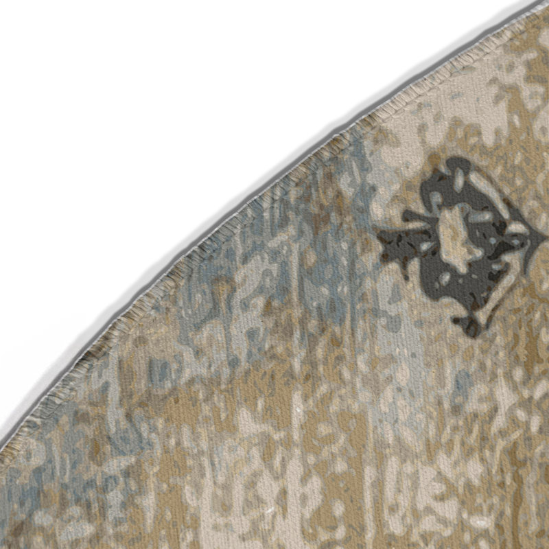 Woven Heirloom Indoor And Outdoor Area Rug, Round 5'