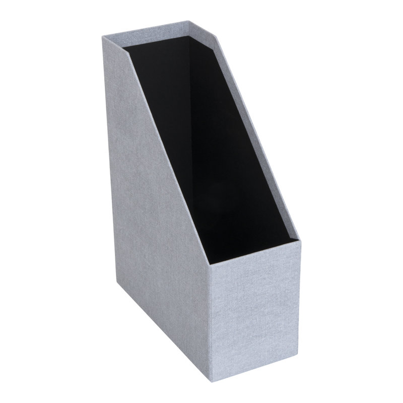 Boîte de rangement pour magazines Bigso Estelle, Gris cendre