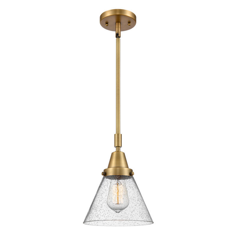 Aleaha 1 - Light Single Pendant, 44.12" H x 8" W x 8" D, No Bulb Included, Brushed Brass
