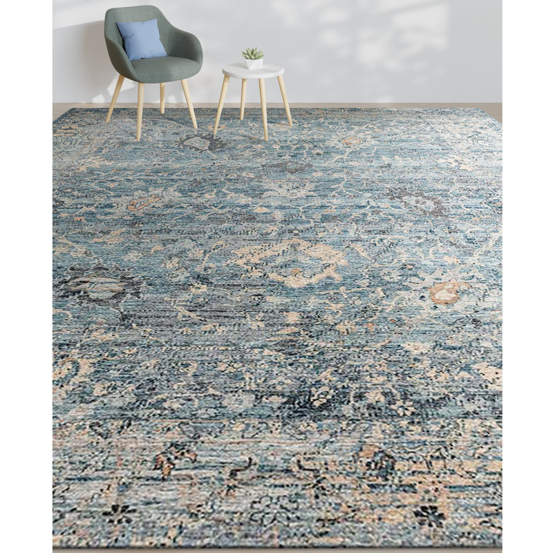 Wool Oriental Area Rug, Rectangle 6' x 9'