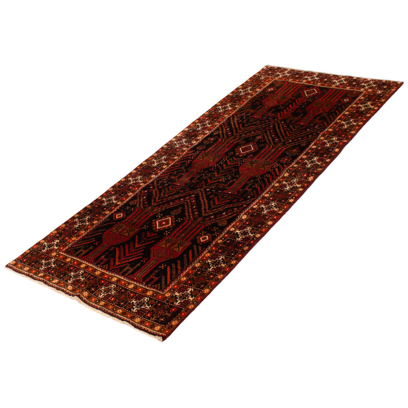 Tapis de couloir unique 4 pi 2 po x 9 pi 4 po Toccata Orange brûlé