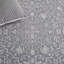 Tapis gris clair / crème à motif floral Calidia-49588257