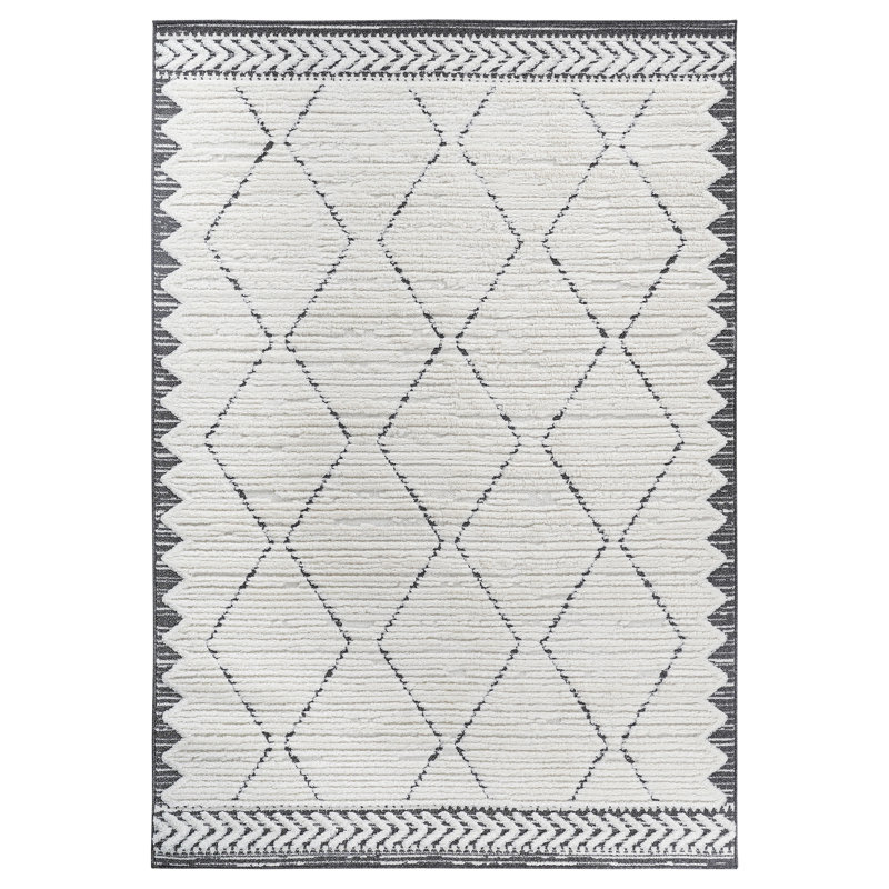 Contemporary Indoor Area Rug, Rectangle 6'7" x 7'9"