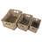 Rectangular Rattan 3 Piece Storage Basket Set
