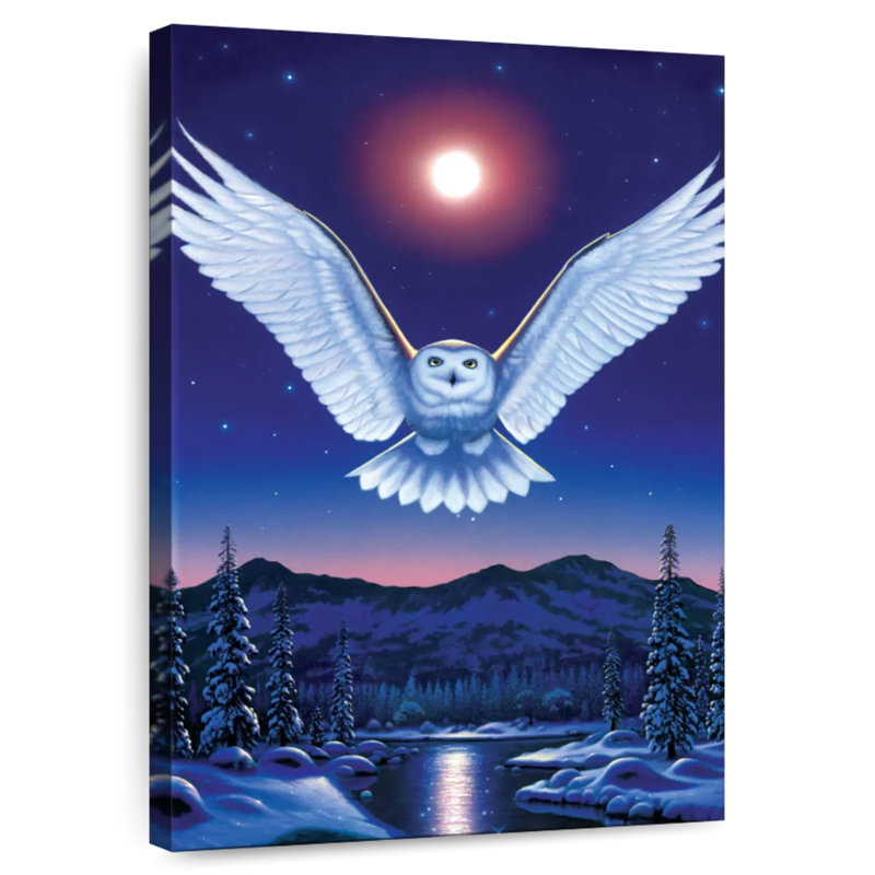 Brampt Moonlit Night Owl, 48" H x 32" W