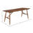 Marwo Rectangular Teak Solid Wood Extendable Outdoor Dining Table , 75 " W 32 " D