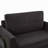 Twin Size Sofa Bed 47.2" Sleeper Sofa Loveseat Sofa With A Foldable Mattress, A Foldable Side Table, A Side Storage Pocket And Two USB Ports For Living Room