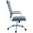 Orren Ellis Kensie High Back Conference Chair - Ribbed PU Leather Office Desk Chair with Adjustable Height, Swivel & Lumbar Support for Executive Meetings-994353644-994353645