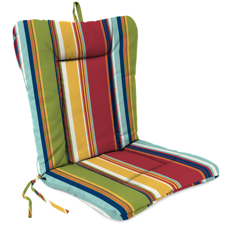 21" x 38" Outdoor Chair Cushion with Ties and Loop, Westport Garden