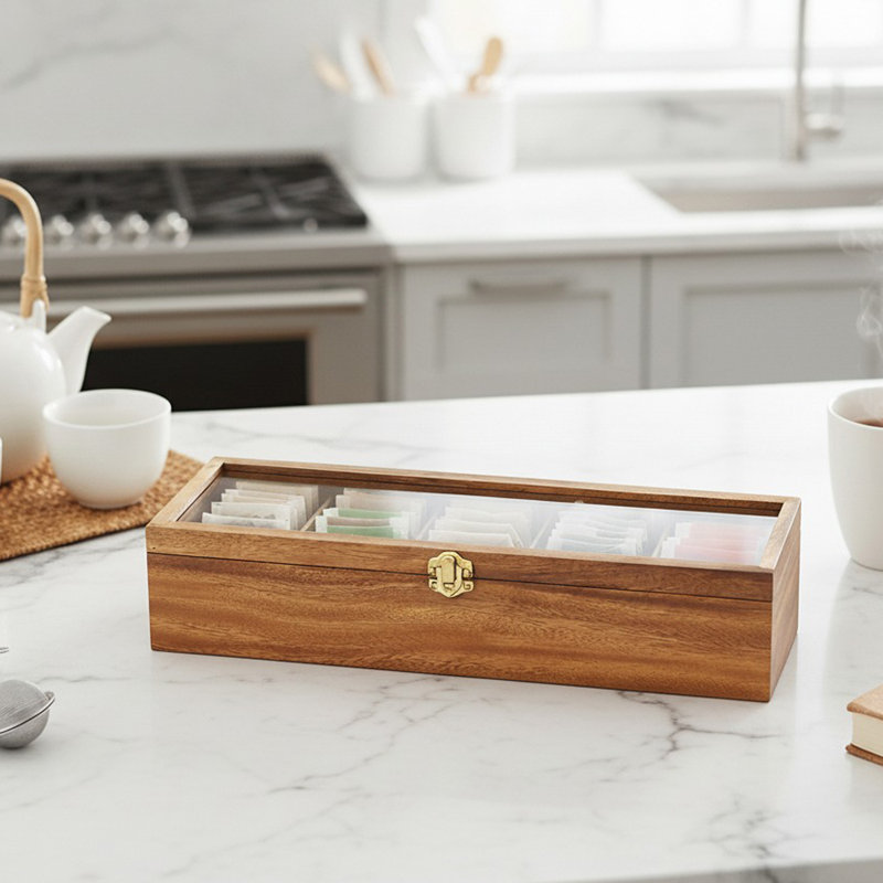 Darby Home Co Gayle Wood Tea Box