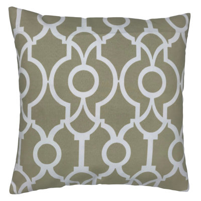 Coussin décoratif géométrique en coton 