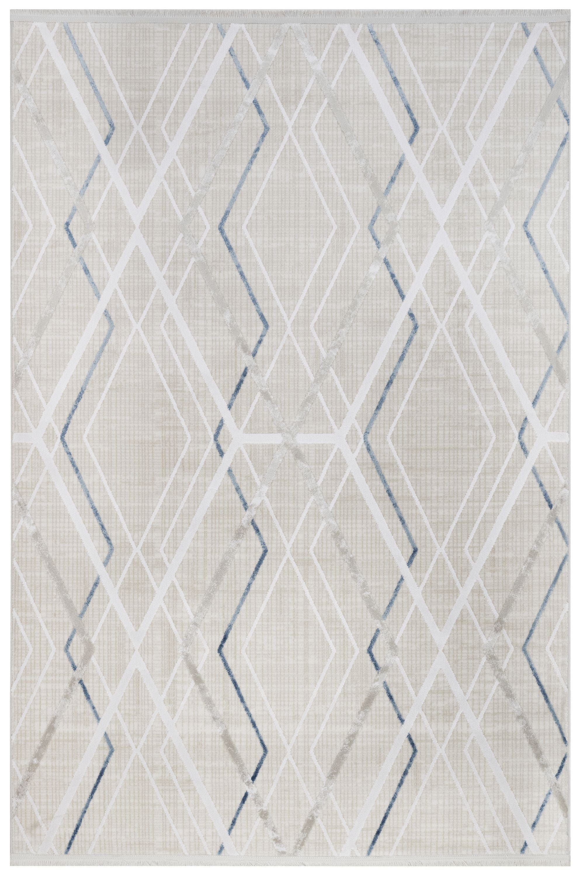 Lofy Olympia Geometric Machine Woven Runner 3'4