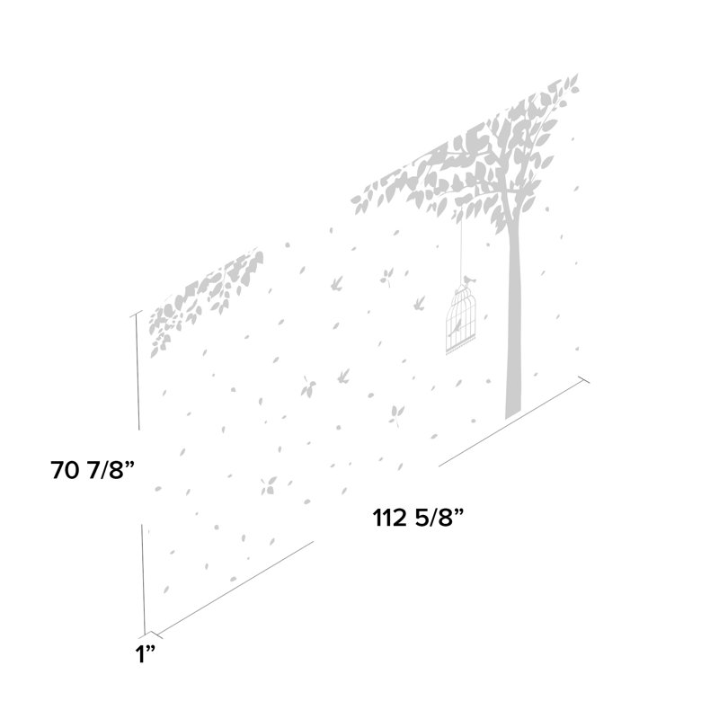 Décalcomanie murale arbre