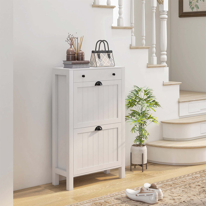 8 Pair Flip Down Shoe Storage