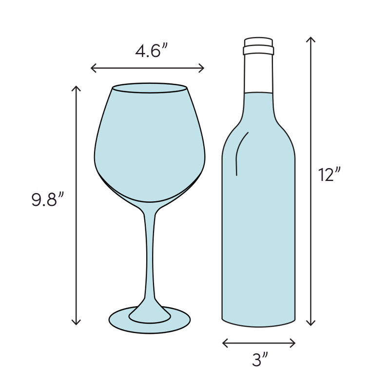 Diva 16 oz. Crystal Red Wine Glass, 28 Oz.