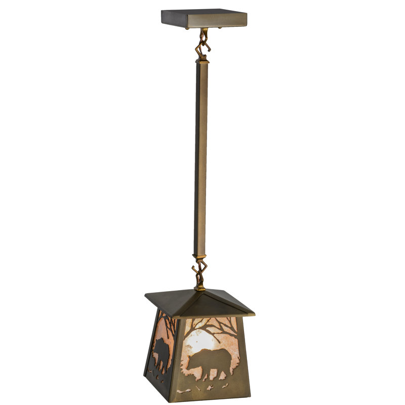 1 - Light Lantern Pendant, Antique Copper