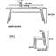 Combinaison de table et de chaise simplifiée-103357043