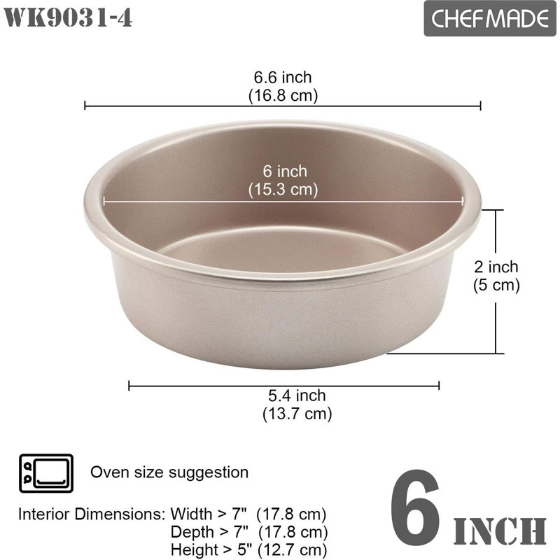 CHEFMADE 4 Classic Cake Pan