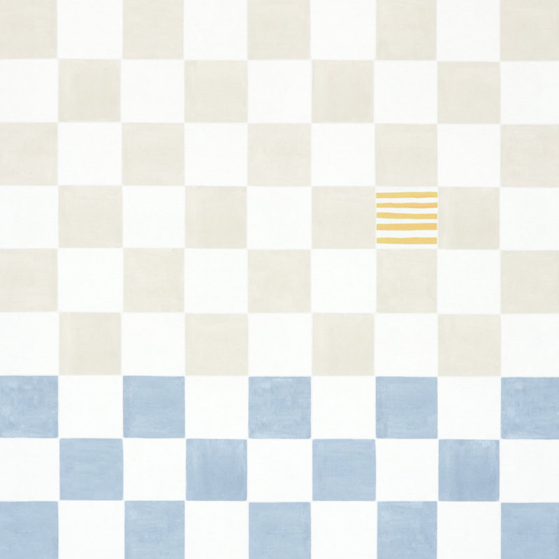 Schumacher X Backdrop Gambit Panel Wallpaper, Sand/Soft Blue