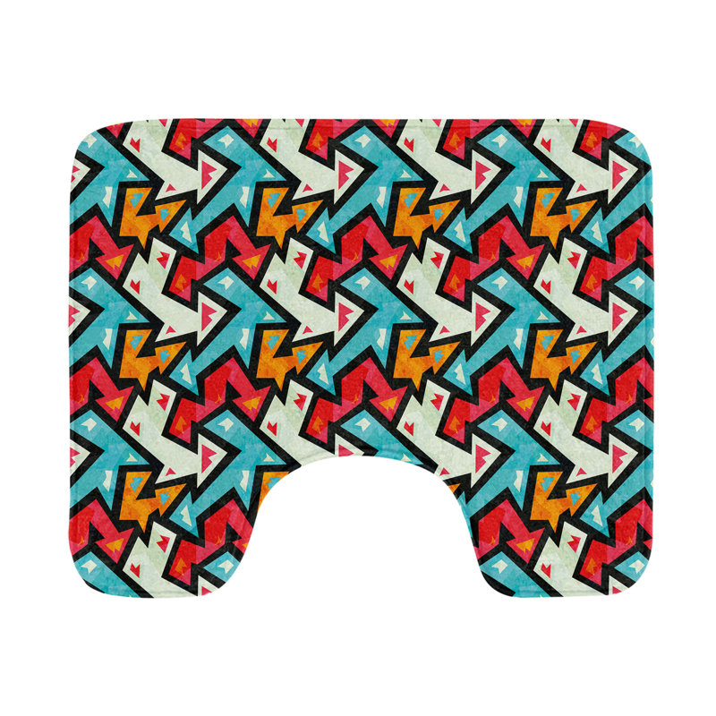  Tapis de salle de bain en U Grungy