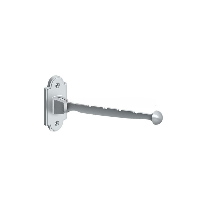 Crochet de valet, projection de 7 po en chrome poli, Chrome brillant