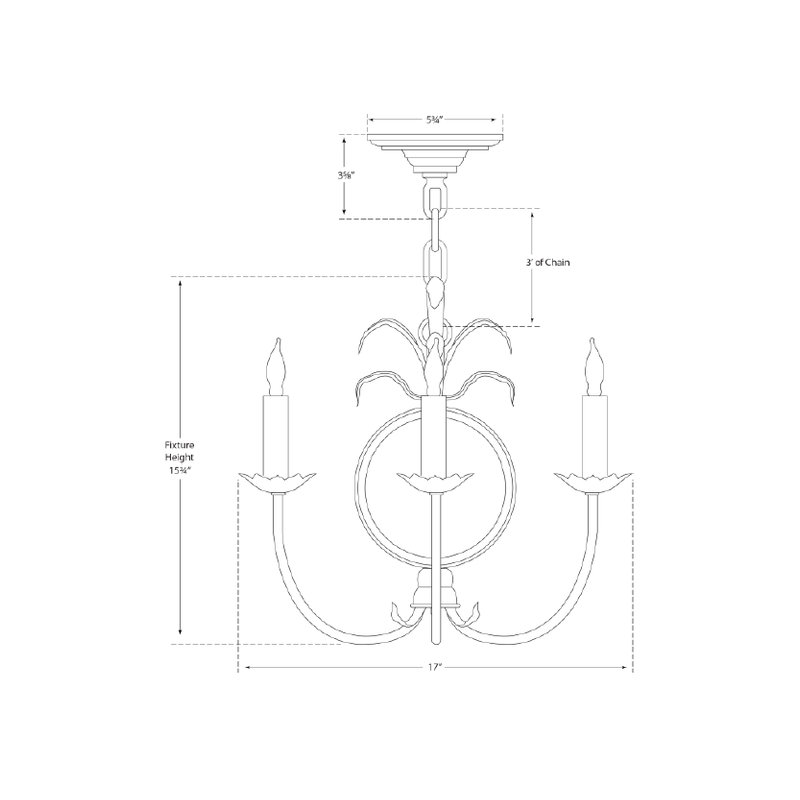 Chapman & Myers Gramercy Mini Chandelier