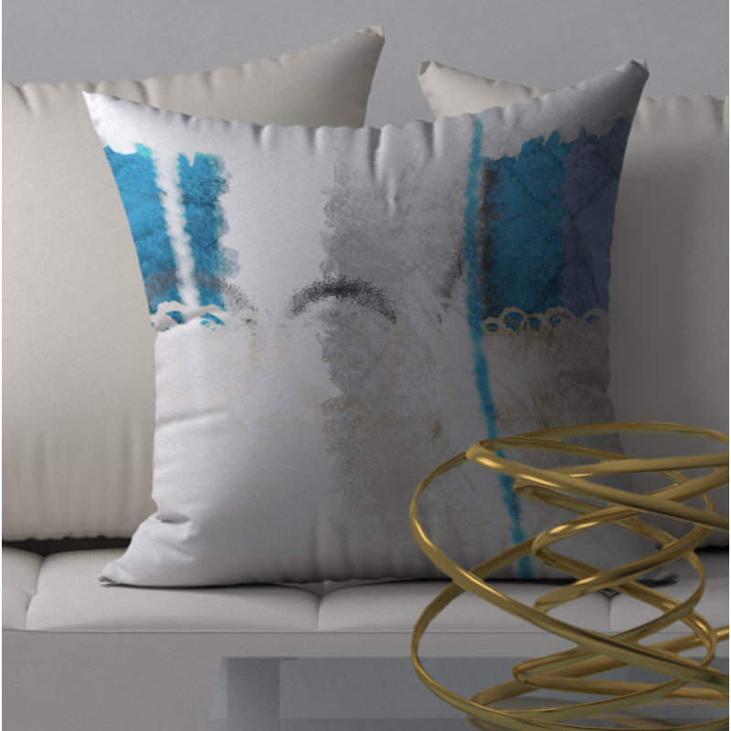 Housse de coussin décorative carrée simple et insert, 24" X 24"