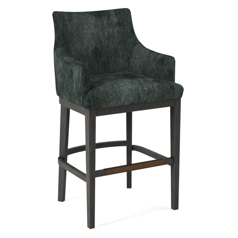 Upholstered Stool, 61597-78, Black