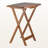 Garrett Solid Wood 5-Piece Snack Table Set in Brown Finish, 23.39'' L X 15.56'' D-542986567