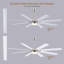 72 po Ventilateur de plafond à DEL 8 pales extérieur / intérieur avec télécommande-825263822
