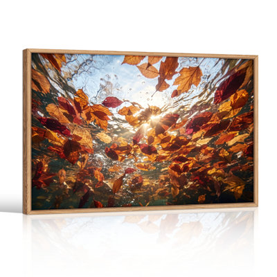 Ensemble de 1 tableau sur toile « Feuilles d'automne »