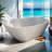 55'' x 30.75'' Freestanding Soaking Acrylic Bathtub