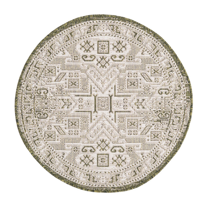 Alvenia Indoor / Outdoor Rug, Round 3'3"