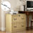 2-Drawer Wood File Cabinet With Lock, Lateral Filing Cabinet For Printer Stand-821424595