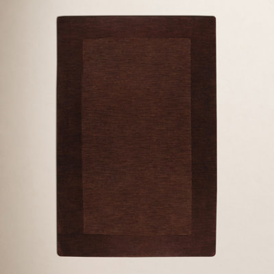 Dolma Chocolate Hand-Woven Wool Rug