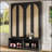 Farmhouse Widen Hall Tree with 4 Rattan Doors, Versatile 4-In-1 Seating Bench with 6 Hooks, Mid-Century Entryway Shoe Cabinet, Black, 55.1\-737890543