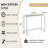2-Tier Console Table With Glass Tabletop-149921252