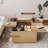 COCO DESIGN Coffee Table with Storage, Lift Top Coffee Table for Living Room, Yellow-290836763