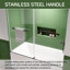 Double porte de douche coulissante