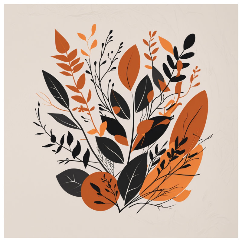 Coussin Leaves, 18 x 18 pouces