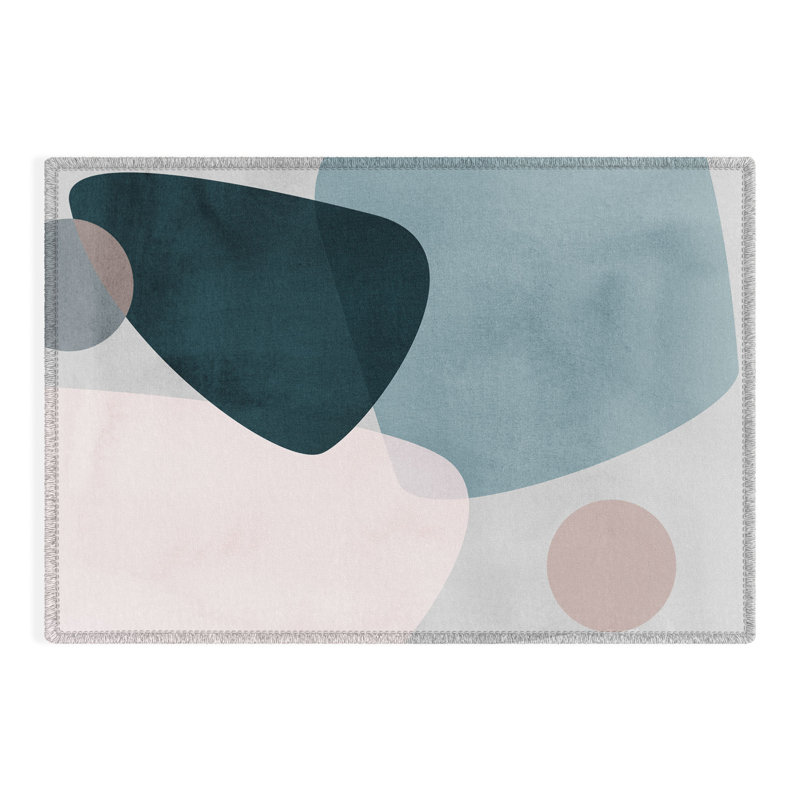Abstract Rug, Rectangle 2' x 3'