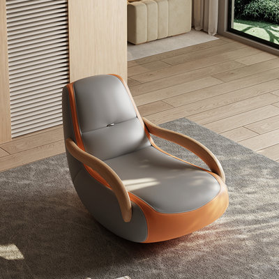 Chaise berçante moderne escargot décontractée