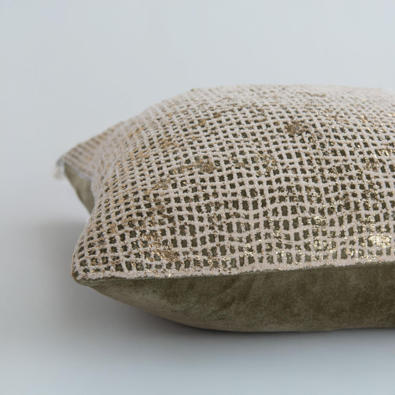 Down Filled Glam Accent Throw Pillow