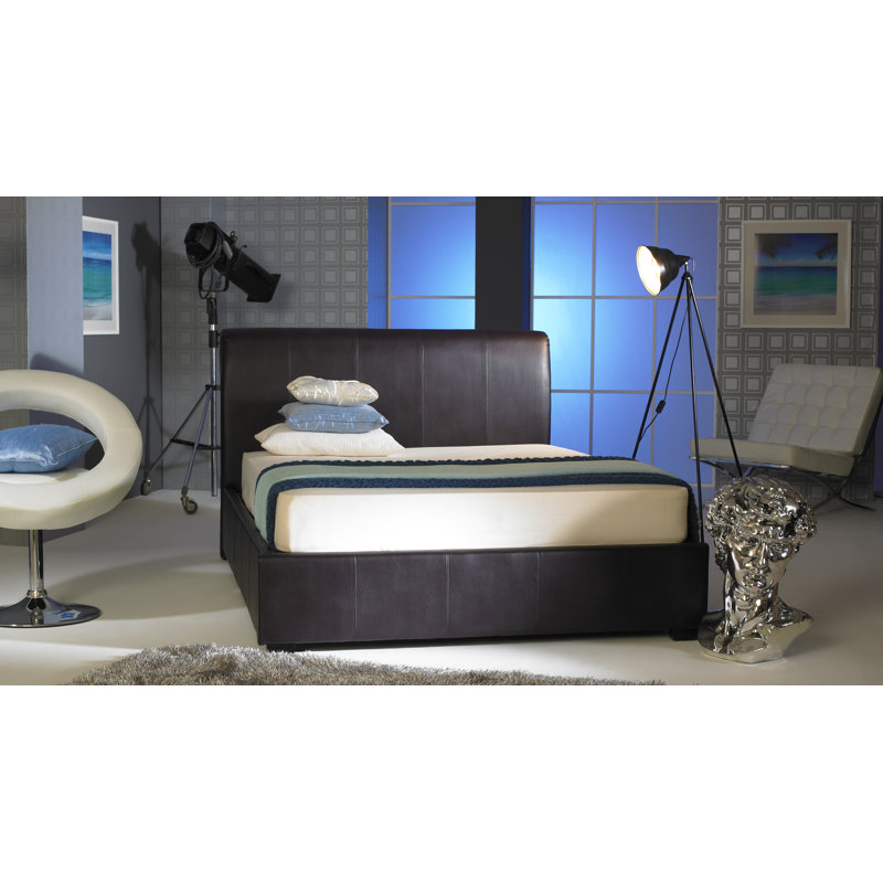 Ericka Upholstered Bed, Double (4'6), Brown
