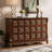 Brown Solid + Manufactured Wood Accent Cabinet-192073881