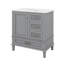 Ensemble de meuble-lavabo 30 po avec lavabo, armoire de rangement moderne avec porte à fermeture douce et 3 tiroirs, structure en bois massif-1626725899