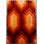 Tapis orange / rouge / noir à poils longs Corey-Leigh