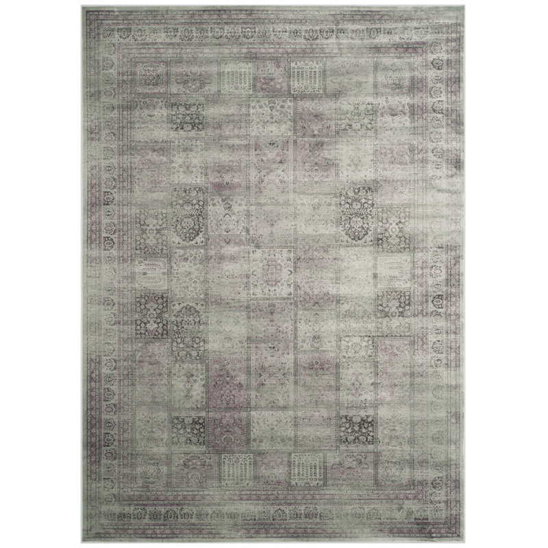 Ellsbury Oriental Viscose Hand Woven Area Rug, Rectangle 201 x 279 cm